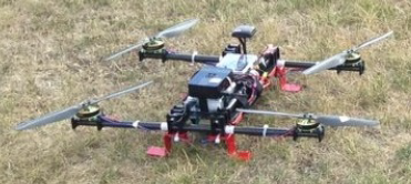 Custom UB-ANC drone used for experimental validation